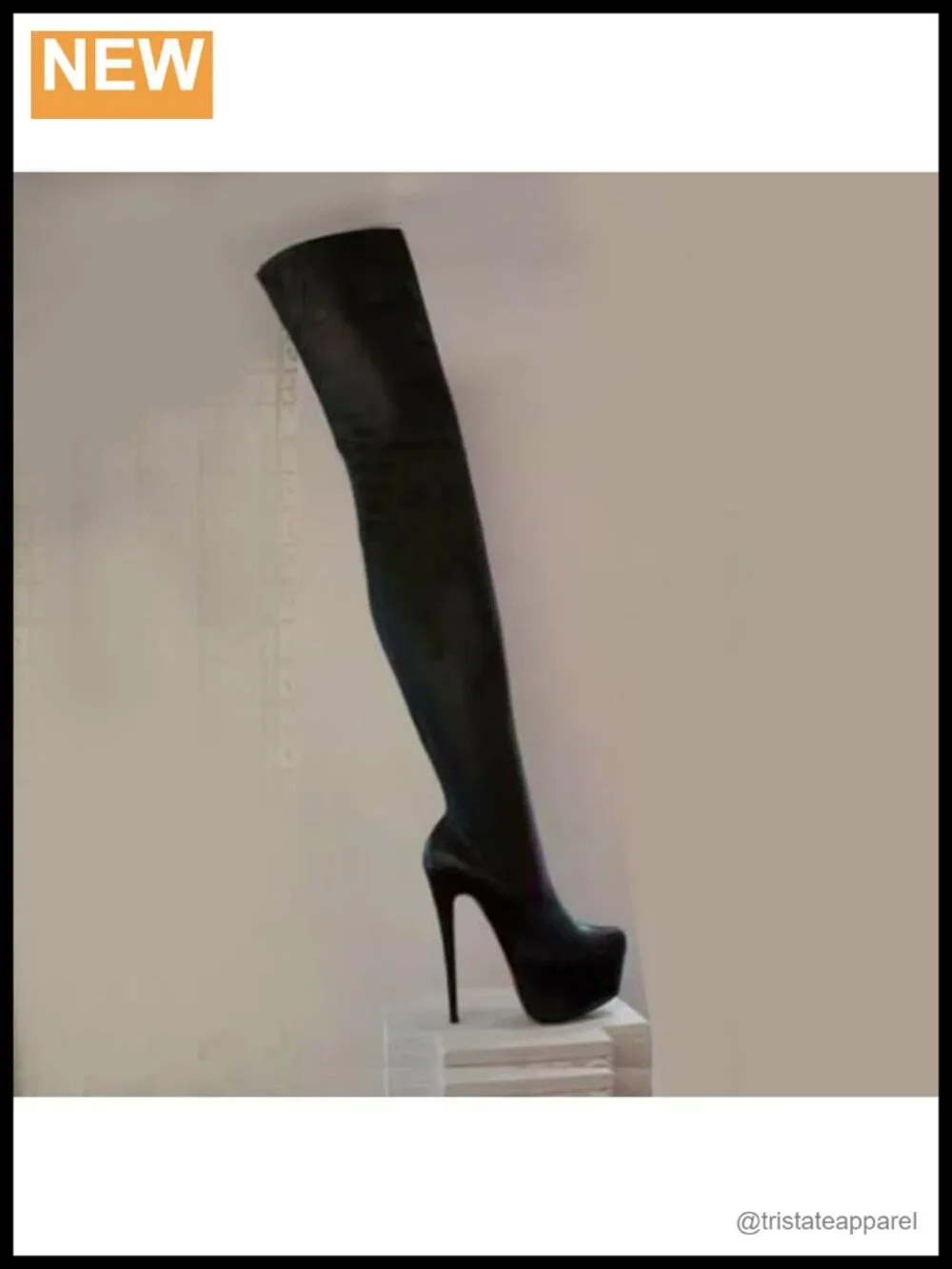Over the Knee Boots Women Stiletto Heel Platform Suede Leopard Round Toe Zip